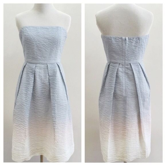 J Crew Pastel Blue Ombré Dress - Picture 2 of 6